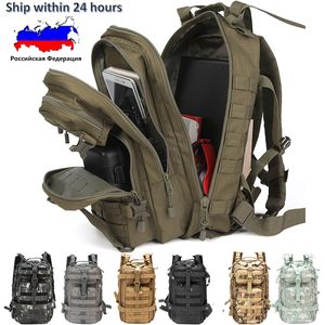 Backpacking Packs Hommes armée militaire tactique sac à dos 1000D Polyester 30L 3P Softback extérieur sac à dos étanche randonnée Camping sacs de chasse 230830