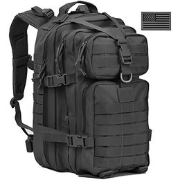 Backpackpakketten Militaire tactische rugzak driedaagse Assault Pack Army Molle Bag 3845L grote waterdichte waterdichte wandelcamping Travel 600D RUCKSACK 230821