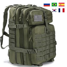 Backpacking Packs Sac à dos tactique militaire hommes 50L 25L sacs imperméables de grande capacité sac d'assaut pour Camping chasse Trekking sacs à dos 230830