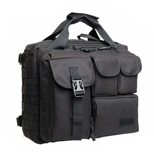 Paquetes de mochilero multifunción militar táctico bolso de hombro bolsa de mensajero de nylon bolsos para computadora portátil maletín escalada al aire libre senderismo bolsa de caza YQ231127