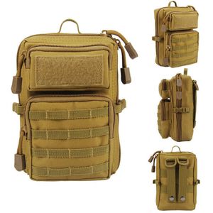 Backpackpakketten Multifunctionele tactische zak Holster Militaire Molle Hip Hip Taille Pouch Wallet Case Telefooncampingzakken wandelen jachtpakket P230510