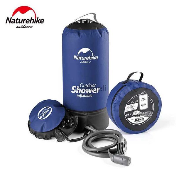 NatureHike Store Camping en plein air randonnée sac de douche gonflable Portable pliant sac de douche extérieur YQ231127