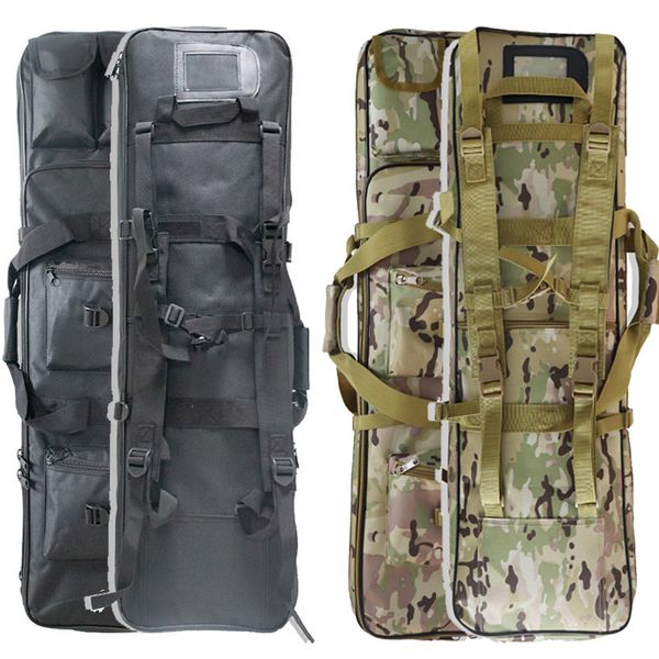 Sacs à dos Sac de pistolet de chasse en nylon tactique Molle mallette à fusil Sniper Airsoft Holster sac à dos militaire pour tir Paintball 81 94 115 cm 230822