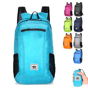 Backpackingpakketten Outdoortassen 20L Opvouwbare waterdichte rugzak Opvouwbare tas Lichtgewicht draagbaar Ultralicht pakket Voor dames Heren Reizen Wandelen Fietsen 230925