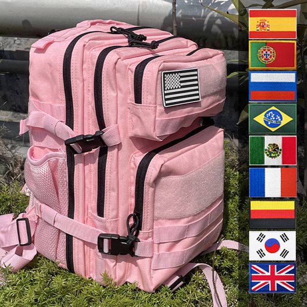 Sacs à dos Sacs de plein air 25L / 45L hommes sac à dos tactique militaire armée Molle sac d'assaut femmes rouge rose Camping randonnée accessoires de chasse sacs à dos 230925