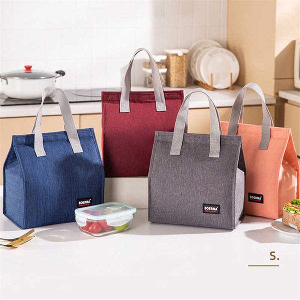 Packs de randonnée Sac Oxford portable glacière fraîche appropriée pour les étudiants de bureau boîtes à lunch pratiques sacs à main chauds et quelques sacs de récipients alimentaires P230524