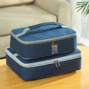 Backpackpakketten vierkante modieuze warme lunchtas draagbare lekbestendige picknick voedseldrager geïsoleerde koelere bento box voor volwassenen en kinderen p230524