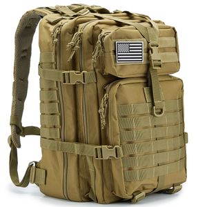 Backpackpakketten Tactische militaire rugzakken 50l grote capaciteit man 3 dagen Army Molle Assault Bags voor buitentrekking Camping Hunting Backpack 221111