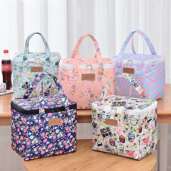 Paquetes de mochilero Función de mujer Bolsa térmica Comida caliente Picnic Fiambrera para niños P230524