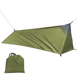 Tente de randonnée Camping en plein air randonnée sac de couchage léger une personne avec moustiquaire Type d'abri 2024 240220