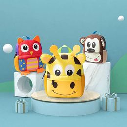Mochilas 2020 Nuevo 3D Animal Childrens Mochila Design de marca Girls and Boys Mochila preescolar para niños Neoprene Bag Kindergarten Bag D240516