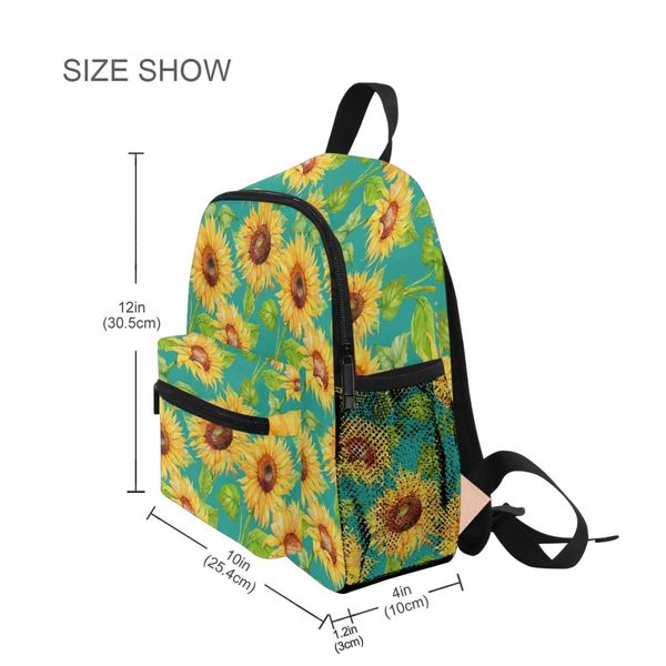 Backpacks 2021 New Orthopedic School Sacs For Girls Sunflower Imprimers Enfants Sac à école Kids Know