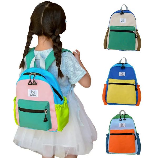 Sacs à dos 2023 sacs d'école pour enfants pour filles garçons coréen bébé maternelle sac à dos toile coloré voyage enfants sac étudiants 231019