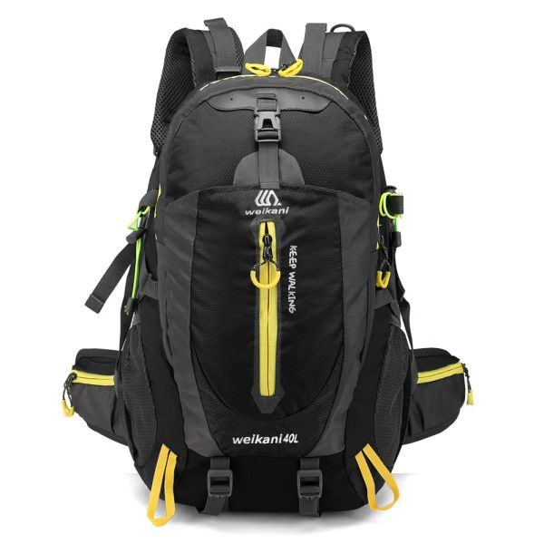 Backpacks 2023 Sac à dos d'escalade imperméable à dossier Rucksack 40Loutdoor Sac de sport de voyage Backpack Camping Randonnée Sac à dos Femmes de randonnée Men