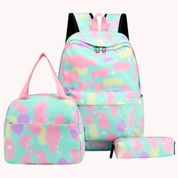 3pcsset adolescent sac à dos sac d'école sangle réglable mode voyage sac à dos étanche dos sac à dos pour enfant enfant sac à dos 230729