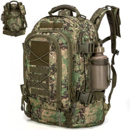 Sac à dos 60L Camo Men Tactical sac à dos en plein air Tactical Tactical extensible sac à dos 3 jours de randonnée 7 couleurs