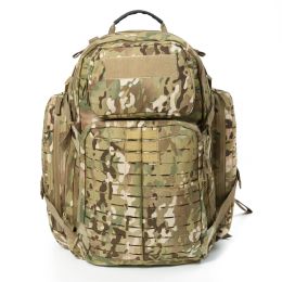Backpacks Akmax Military Medium Rucksack MOLLE MOLLE Army Tactical Assault Sac à dos, pack de 3 jours pour le camping, la randonnée, le bug out, Multicam Camo