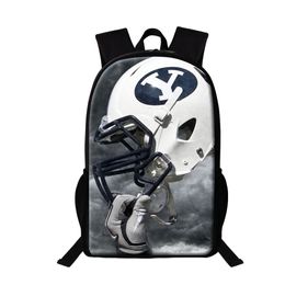 Sacs à dos Football américain Rugby casque imprimer étudiant sac à dos femmes hommes sac d'école adolescent sac à dos Cool mode sac à dos enfants sac de voyage 230914