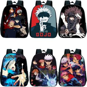 Rugzakken anime jujutsu kaisen kleuterschool rugzak waterdichte kinderschooltas gojo satoru cartoon peuter babyboektassen kinderen cadeau