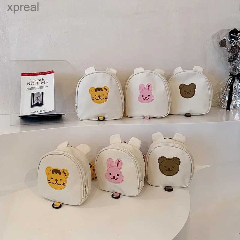 Ryggsäckar anti förlust rep ryggsäck koreanska barns ryggsäck söt handväska tjej dagis pojke skolväska tecknad björn kanin småbarn väska wx