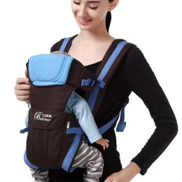 Mochilas para bebés 230 meses transpirable frente 4 en 1 infantil cómodo honda mochila bolsas envoltura para bebé canguro ajustable ajustable