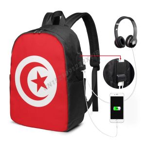Sac à dos sac à dos Tunisia drapeau tunisiens map country c'est dans mes fans d'ADN pour un sac à école de voyage