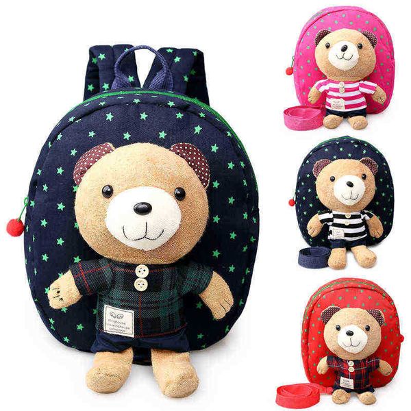 Sacs à dos ours jouet enfants sacs d'école enfant sac enfants sac à dos poupée amovible beaux sacs à dos cadeau pour enfants pour garçons et filles bande T220919