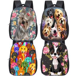 Sac à dos beaux chiens husky sac à dos tout-petit Boston terrier sacs bulldog sacs de maternelle sacs scolaires allemand berger kids bookbag