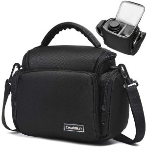 Sac à dos sac caméra sac à épaule simple sac de caméra sling crossbody compacte caméra sac compatible pour le canon nikon sony slr dslr