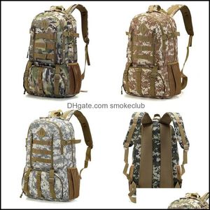 Sacs à dos Camouflage Homme Cam Sac à dos Nylon Motion Sac à dos Sports de plein air Haute capacité Voyage Randonnée Équipement tactique Sacs 32Bg Bz Drop Deli