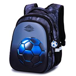 Sacs à dos Dessin animé 3D Football enfants cartable orthopédique sacs à dos d'école primaire pour enfants réfléchissant Grade 1-3-4 grand sac de livre Pack 231101