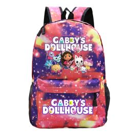 Backpacks Cartoon Gabby's Dollhouse School Sacs Enfants Casual Backpack Teenage Girls Bookbags Gabbys Dollhouse Sac à dos