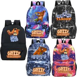 Sac à dos dessin animé Grizzy et Les Lemmings sac à dos garçons sacs scolaires pour enfants