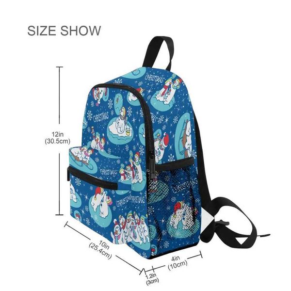 Sac à dos Christmas Snowman Children Orthopedics School Sacs Kids Backpack in Primary Schoolbag For Girls Boy imperméable Backpacks Mochila