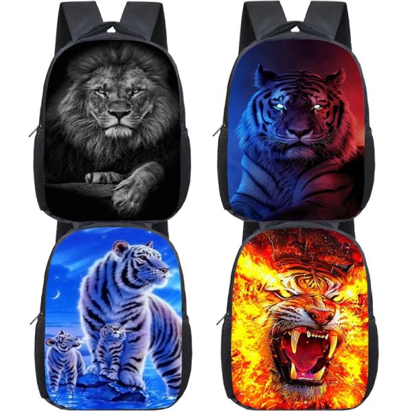 Sacs à dos cool animal lion sac à dos enfants kincoles de maternelle sac à dos de pavillon
