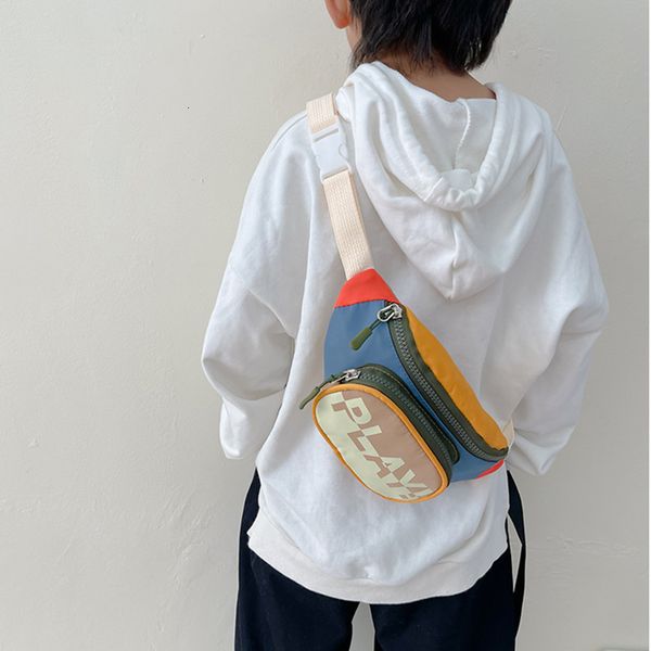 Sacs à dos Sac à bandoulière pour enfants Sac de taille Garçon Fille Enfants avec lettre Play Cool Girls Ceinture réglable Sacs à bandoulière décontractés 230823