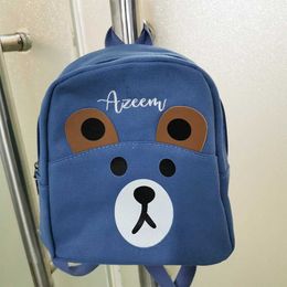 Rugzakken Aangepaste naam School Kinderdagverblijftas Geborduurde kinderen Kindergarten Backpack Teddy Backpack Personaliseerde kindercadeau Bag D240520