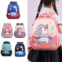 Sac à dos mignon dessin animé Unicorn Dinosaur Children's Bookbag pour les garçons et les filles, Sac à dos de sac à dos à tendance polyvalente pour 48 enfants