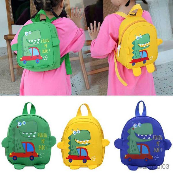 Mochilas Niños lindos Bolsa Dinosaurio Niños Mochilas escolares Jardín de infantes Mochila de viaje al aire libre para niños niñas R230805