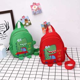Sac à dos mignon pour enfants dessin animé dinosaure anti-perte sac à dos banc de maternelle et fille mini sac scolaire sac à école pour enfants d240516