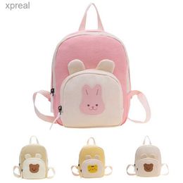 Rugzakken schattige meid rugzak boy cartoon beer konijn tijger kleuterschool tas childrens canvas tas Korean kawai kinder rugzak wx