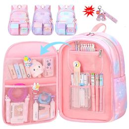 Sacs à dos Filles mignonnes sacs d'école enfants sac à dos primaire cartable enfants livre sac princesse cartable Mochila Infantil 2 Szies 231207