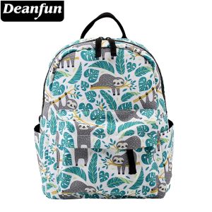 Sac à dos deanfun mini sac à dos pour filles 3D Printing paresseux Sac à bandoulière écolier de la feuilles de tortue adolescents MNSB6