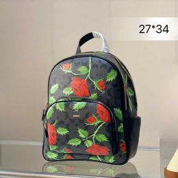 mochilas bolsos de diseñador mujeres flor mochila de viaje mochila monederos Moda Impreso Niñas mochila de compras bolso de hombro billetera 230301