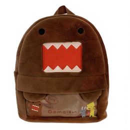 Rugzakken Domo Kun Kun Plush Childrens Backpack Women Kawaii Cute Bag Boys and Girls School Backpack School Bagl2405