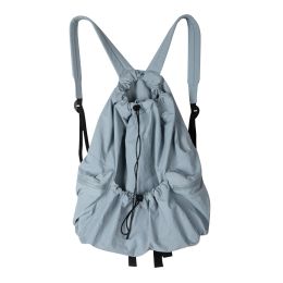 Sac à dos Fashion Rucched Sackepacks pour femmes pour femmes Aesthetic Nylon Girl Travel Backpack Light Weight Student Band Bag Femme Bag NOUVEAU