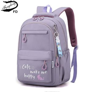 Mochilas Fengdong Kawaii mochila escolar para niñas lindas bolsas escolares mochila impermeable adolescentes estudiantes universitarios bolso de hombro de viaje grande 230906