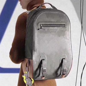 Backpacks for Men Designer 43881 Titanium authentique en cuir sac à dos 31-46-26 cm