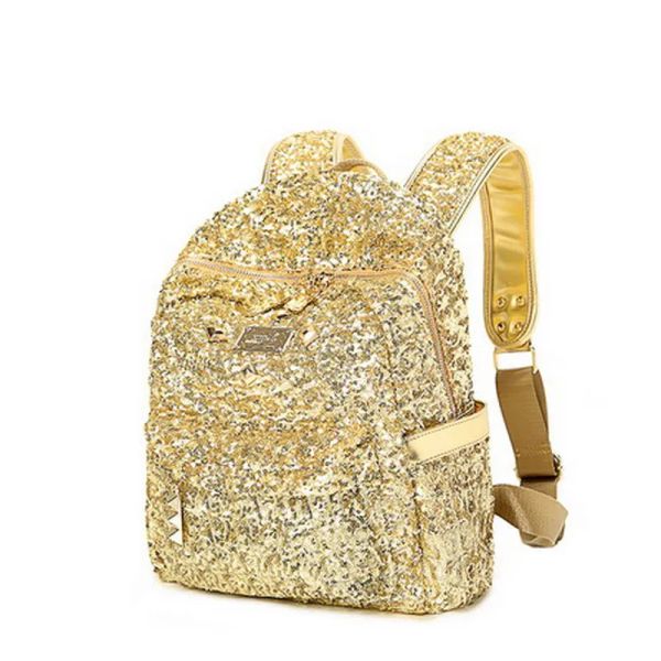 Sac à dos Full Sequins Bling Bling Shine Glitter Gloris Sacs présents Cadeau Golden Chic Fashion Sacs