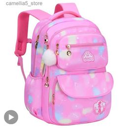Mochilas menina crianças mochila saco de escola back pack rosa para criança criança adolescente mochila primária kawaii bonito à prova d'água kit de classe pequena q231108